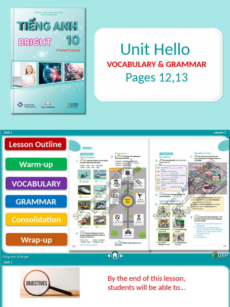 Unit Hello - Lesson 5 - Pages 12 & 13 | PDF