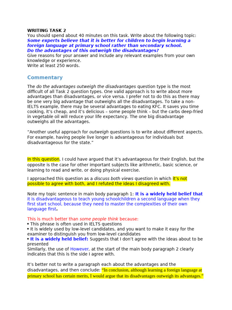 Benefits of Early Foreign Language Learning | PDF | Foreign Language ...