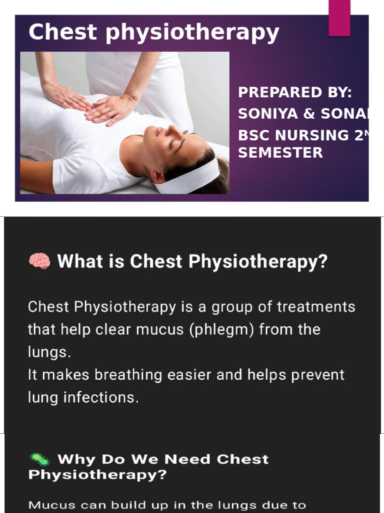 Chest Physiotherapy | PDF