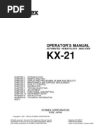 Download Sysmex KX-21 Hematology Analyzer - Instruction Manual by Helen Diaz SN95786512 doc pdf
