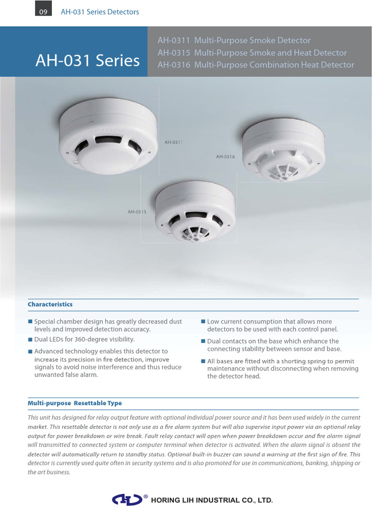 AH-0311 Catalog Thietbibaochay | PDF | Sensor | Relay