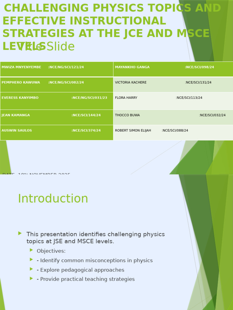 Enhanced Physics Topics Presentation-1 | PDF | Physics | Force