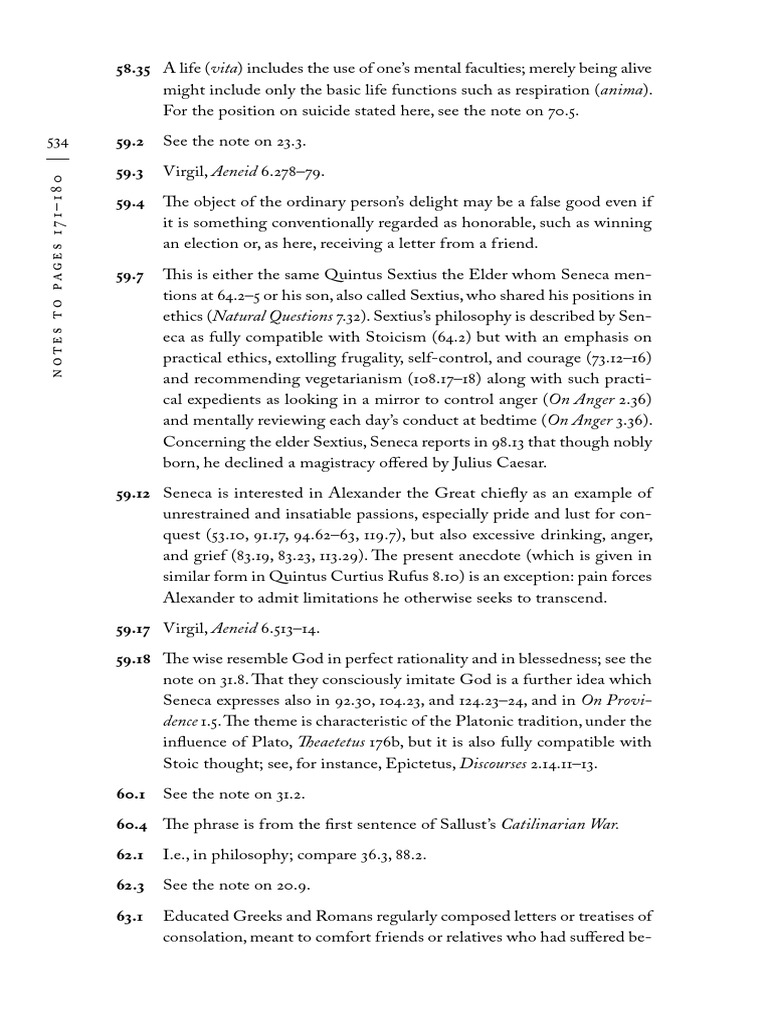 Seneca - Letters On Ethics To Lucilius (TR - Intr.comment. by M. Graver ...