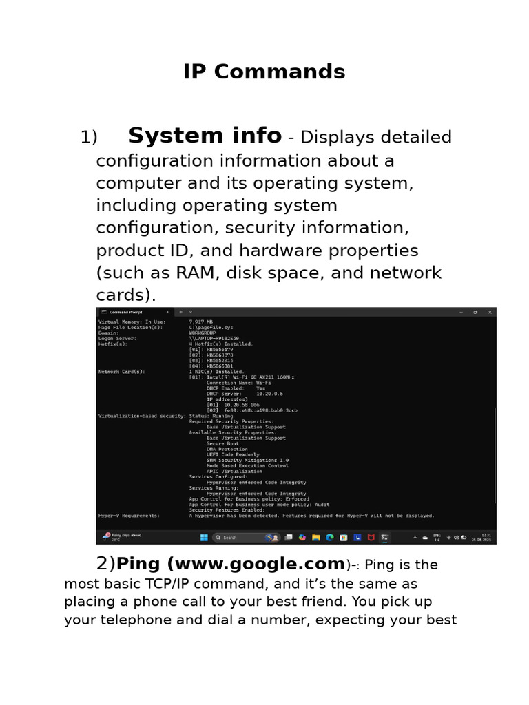 Essential IP Commands Explained | PDF