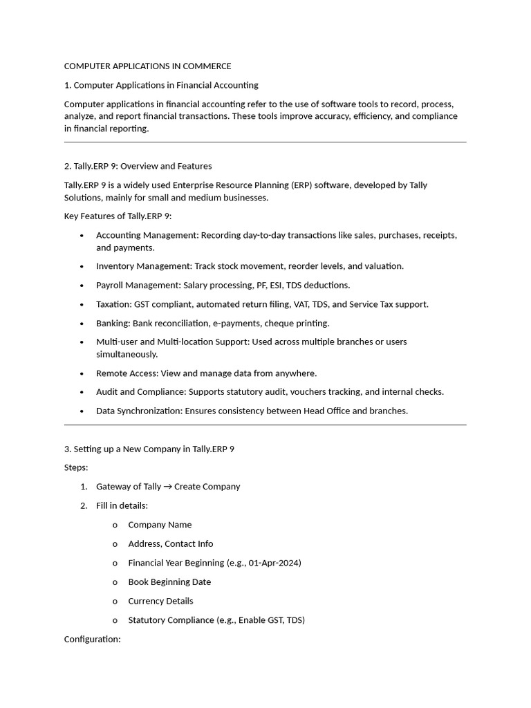 Computer Applications in Commerce | PDF | Student's T Test | Statistics