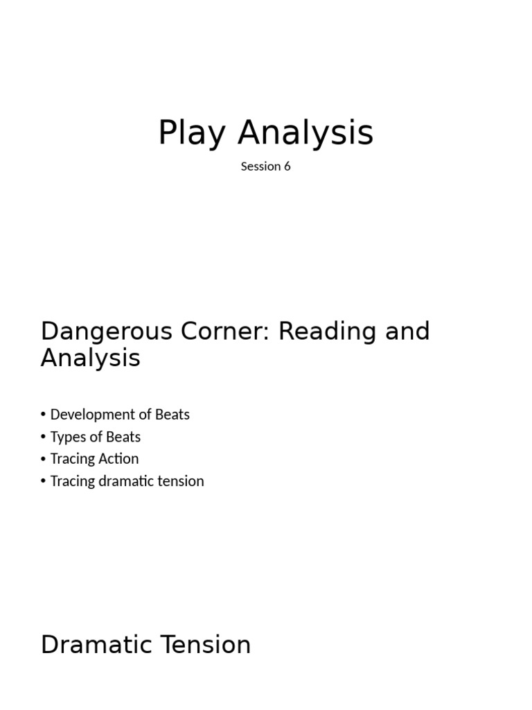 Play Analysis 6 | PDF
