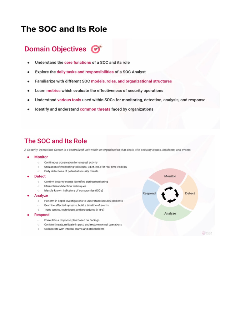 Understanding the Evolving SOC Role | PDF