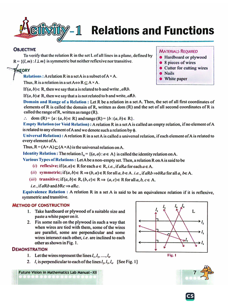 Mathematics Activity File | PDF