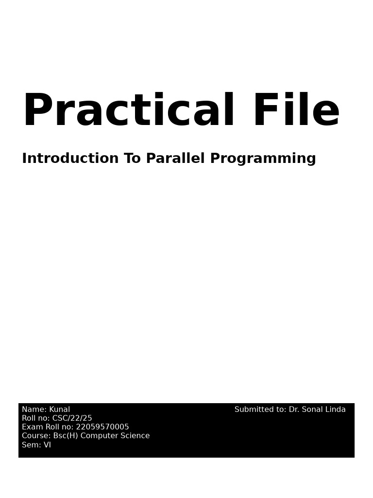 PP Practical Kunal 25 | PDF