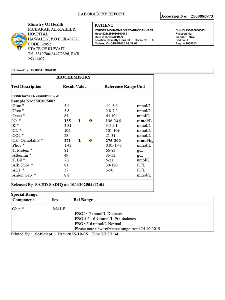 Biochemistry Lab Report for Yousef Rezak | PDF
