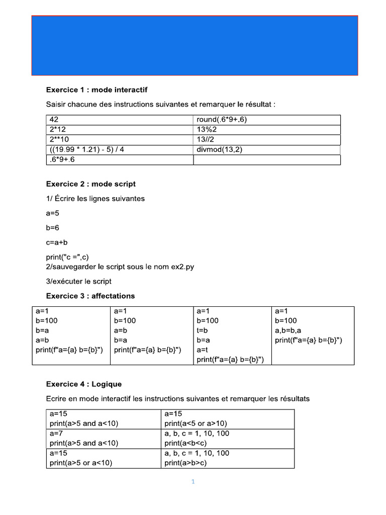 TD 1 Énoncé5 | PDF
