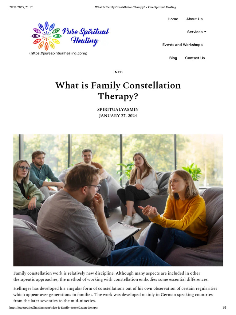 Understanding Family Constellation Therapy | PDF | Psychology ...