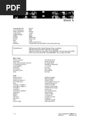 Block B Press Kit 2009