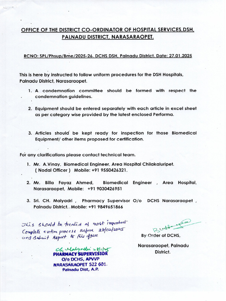 Condemnation Guidelines - Palnadu District | PDF