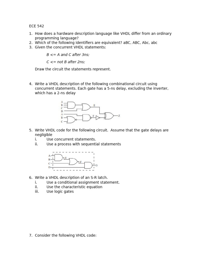 What Do The Acronyms VHDL and VHSIC Stand For | PDF