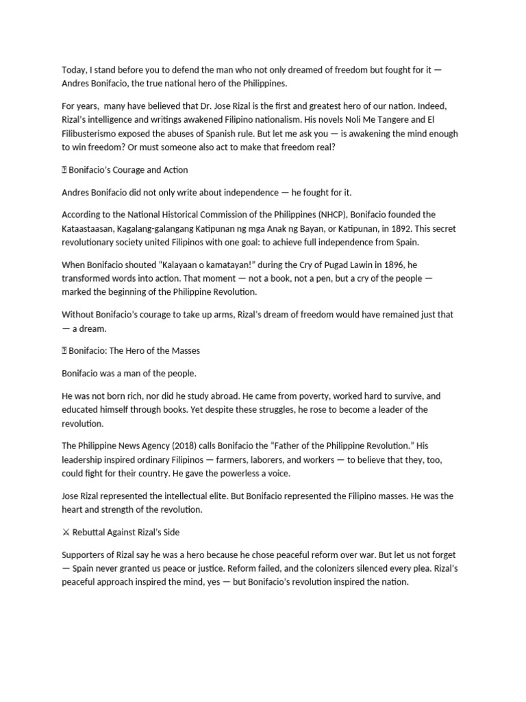 Script-Debate | PDF | Philippines–Spain Relations | Philippines