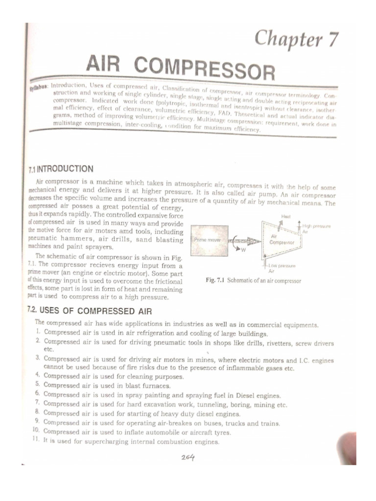 Unit V Air Compressor | PDF