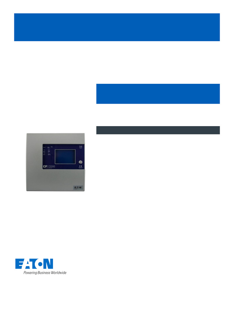 Eaton CF1200 | PDF | Power Supply | Manufactured Goods