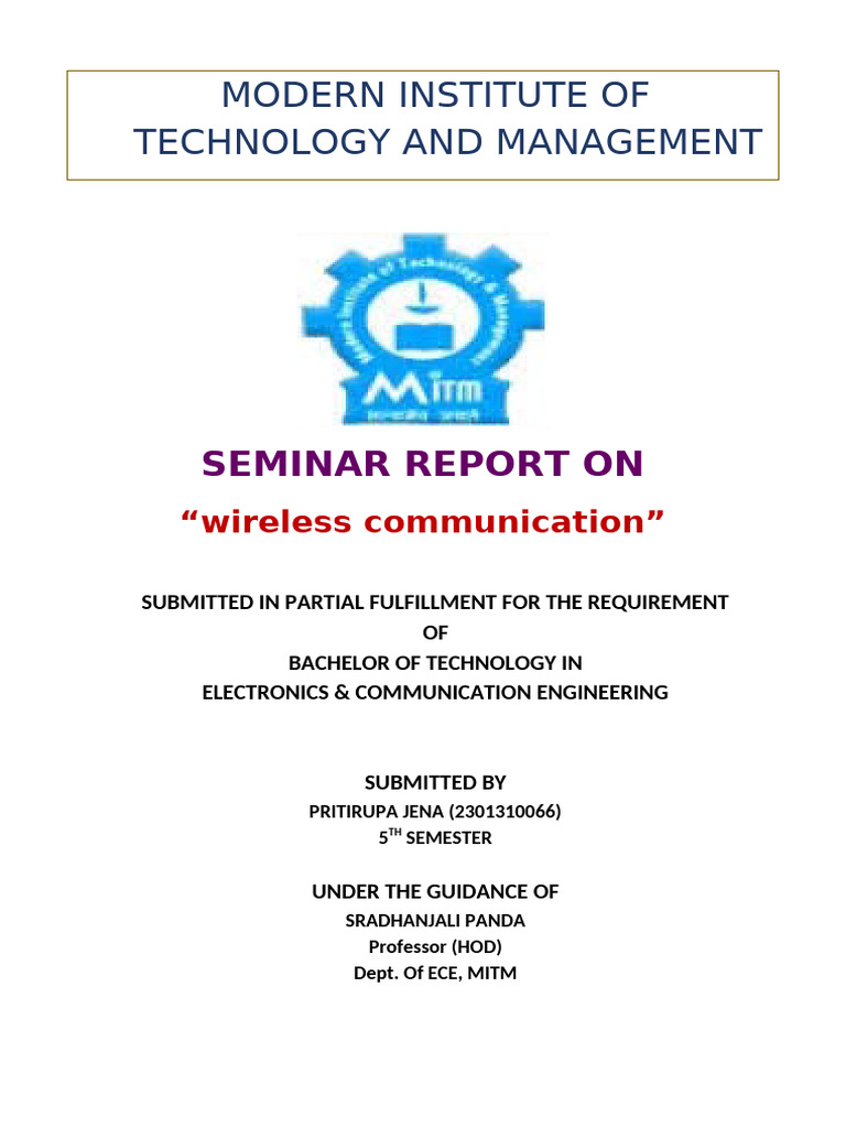 Front Page - Modern Institute of Technology & Management | PDF