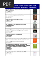 Download 69- Civil Engineering  Architecture E-Books List by Rizwan Mirza SN95791410 doc pdf