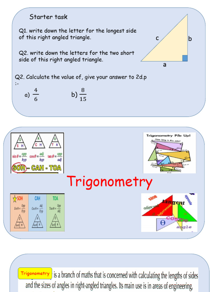 S2 25th May | PDF | Trigonometry | Triangle Geometry