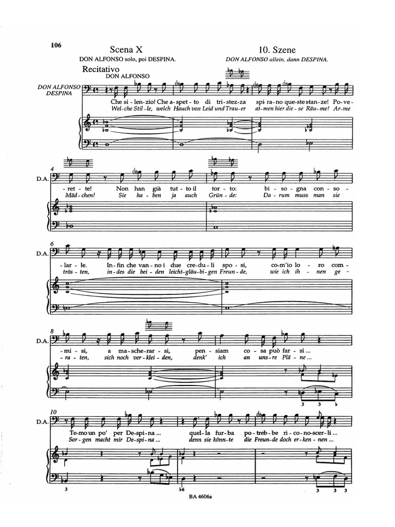 Cosi Fan Tutte Bärenreiter PDF | PDF