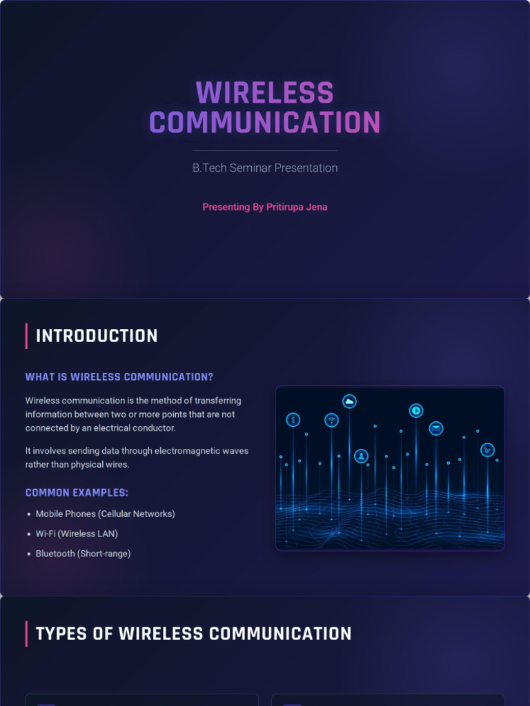 Wireless Communication Presentation | PDF