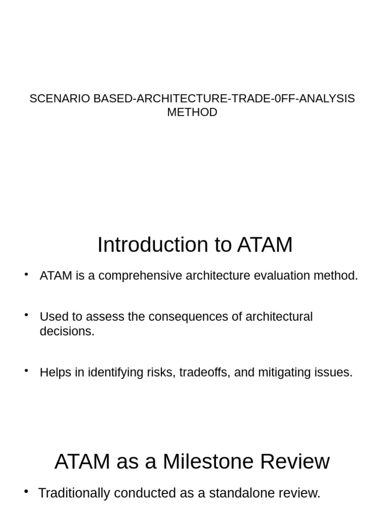 Module7 Scenario Based Atam General | PDF | Evaluation | Agile Software ...