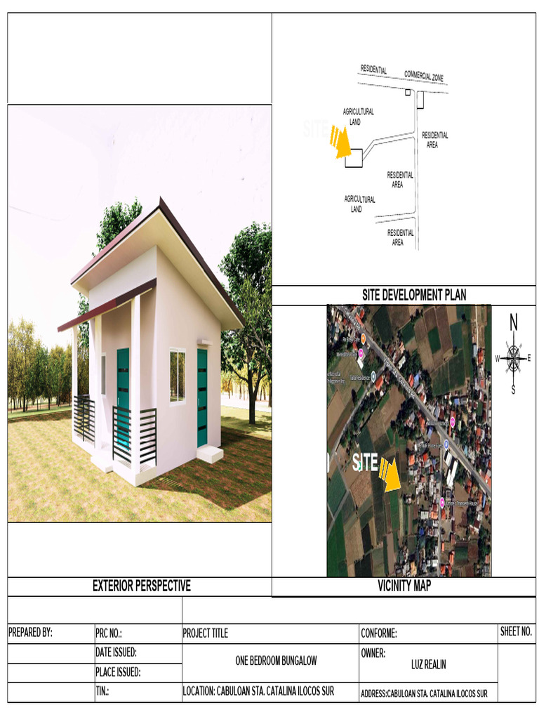 Site Development Plan for Bungalow | PDF