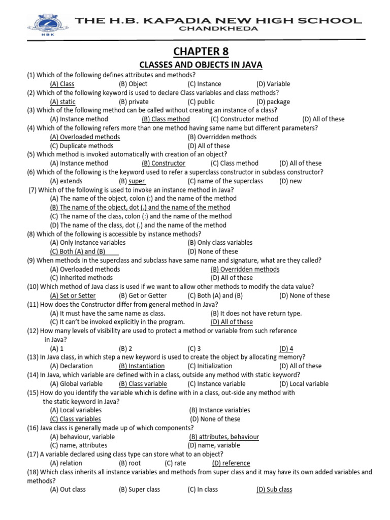 STD - 12 Chapter 8,9,13 Mcqs | PDF | Method (Computer Programming ...