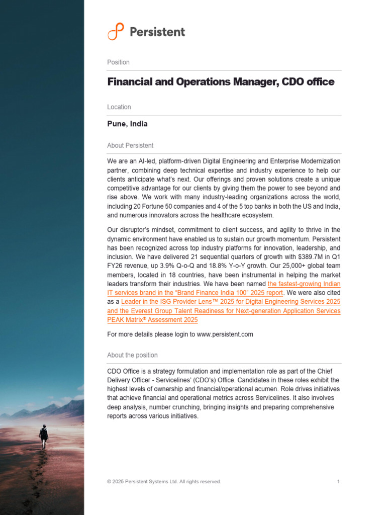 GenNext Financial Operations Manager CDO Office | PDF | Communication ...