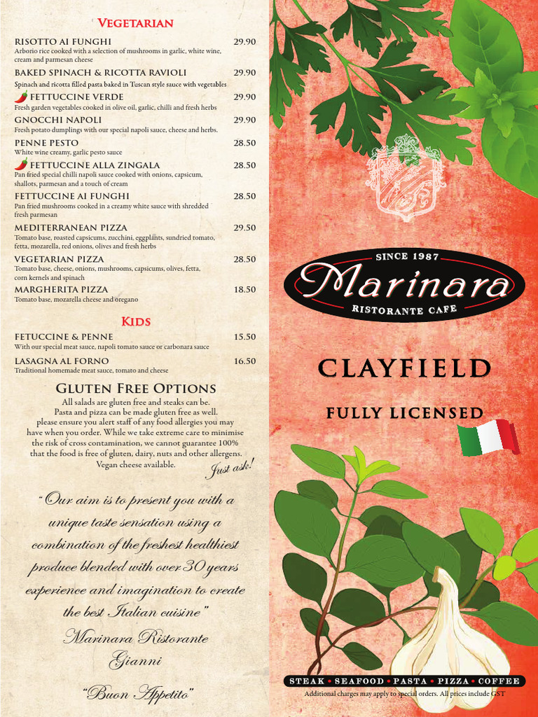 Vegetarian Italian Menu Options | PDF | Pizza | Italian Cuisine