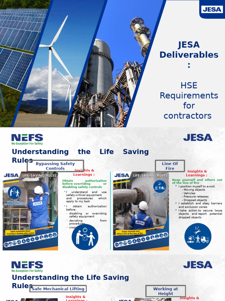 JESA Deliverables | PDF | Safety | Occupational Safety And Health