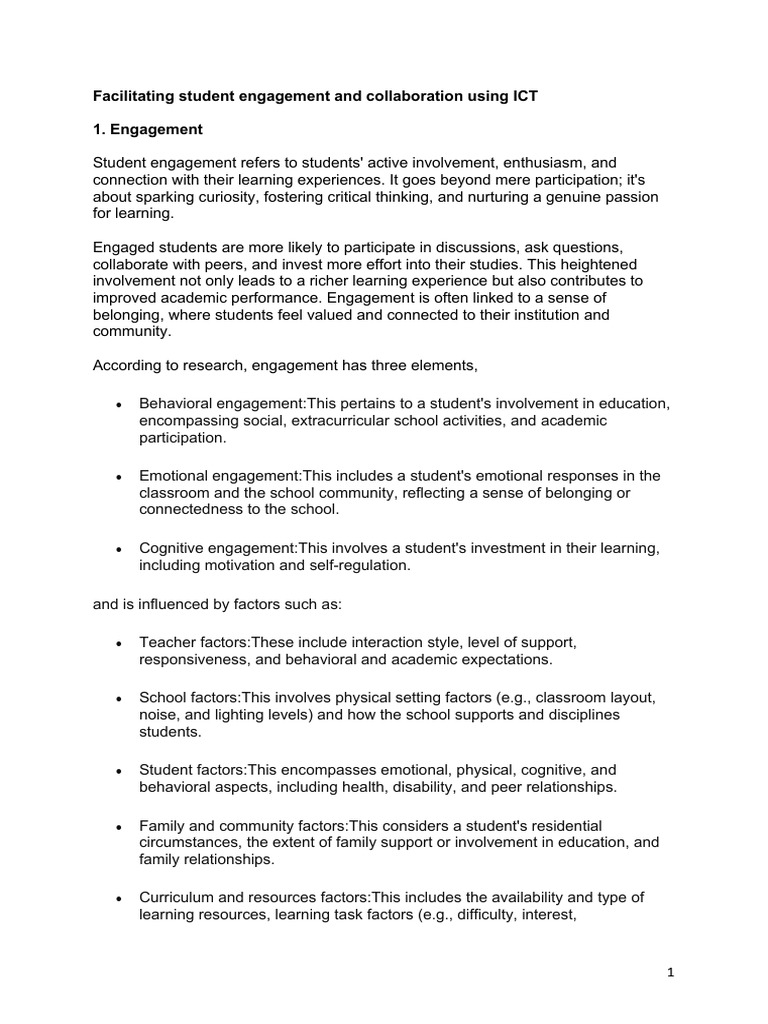 Engage Students with ICT Strategies | PDF | Educational Technology ...