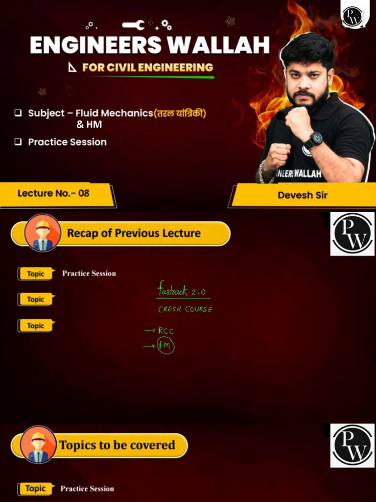 FM & HM 08 - Class Notes | PDF