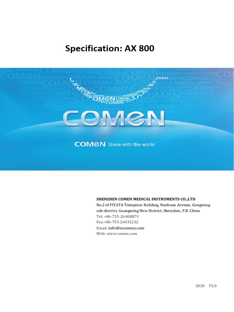 AX 800 Anesthesia Machine Specs | PDF | Power Supply | Pulmonology