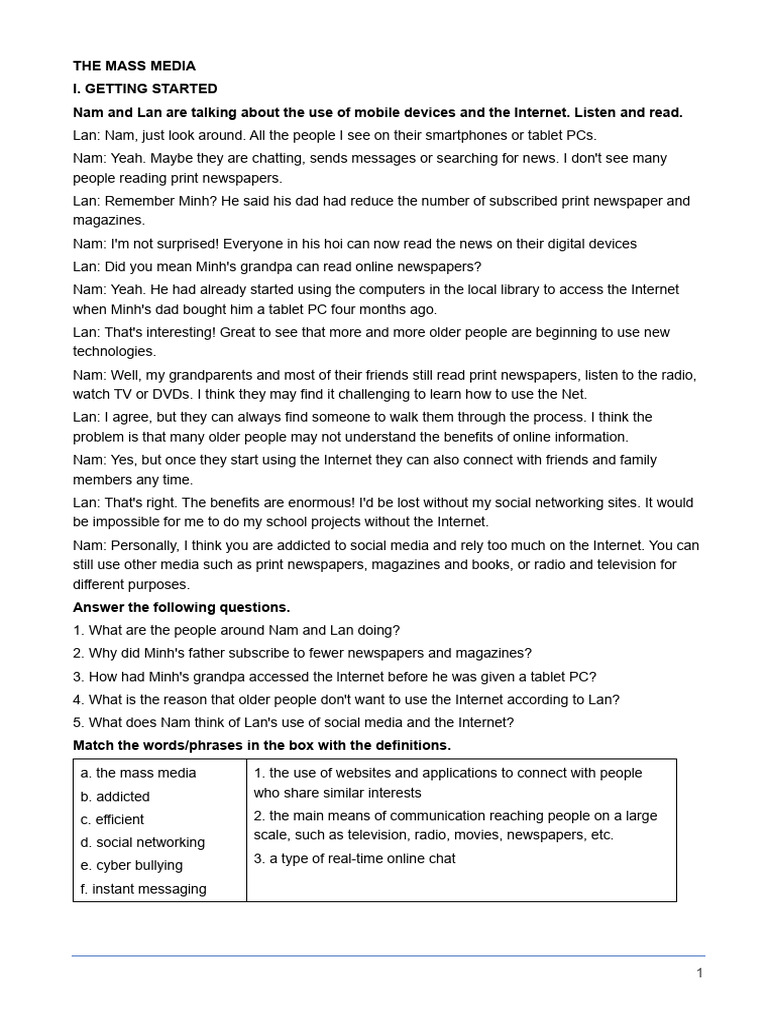 Mass Media (7) | PDF | Mass Media | Human Communication