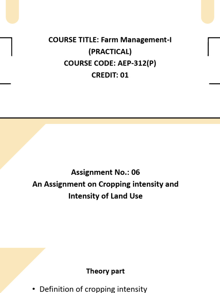 FM-I, Assignment No. 06 | PDF