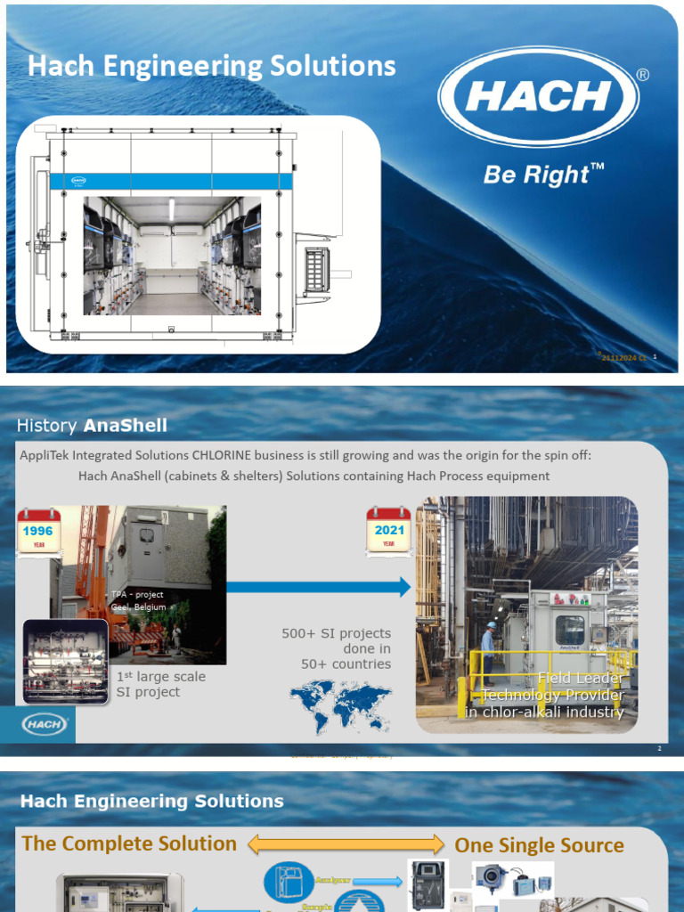 Hach Engineering Solutions Overview | PDF | Desalination | Hydrology