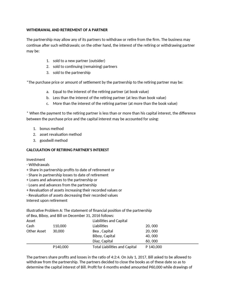 3 Partnership Dissolution | PDF | Book Value | Goodwill (Accounting)