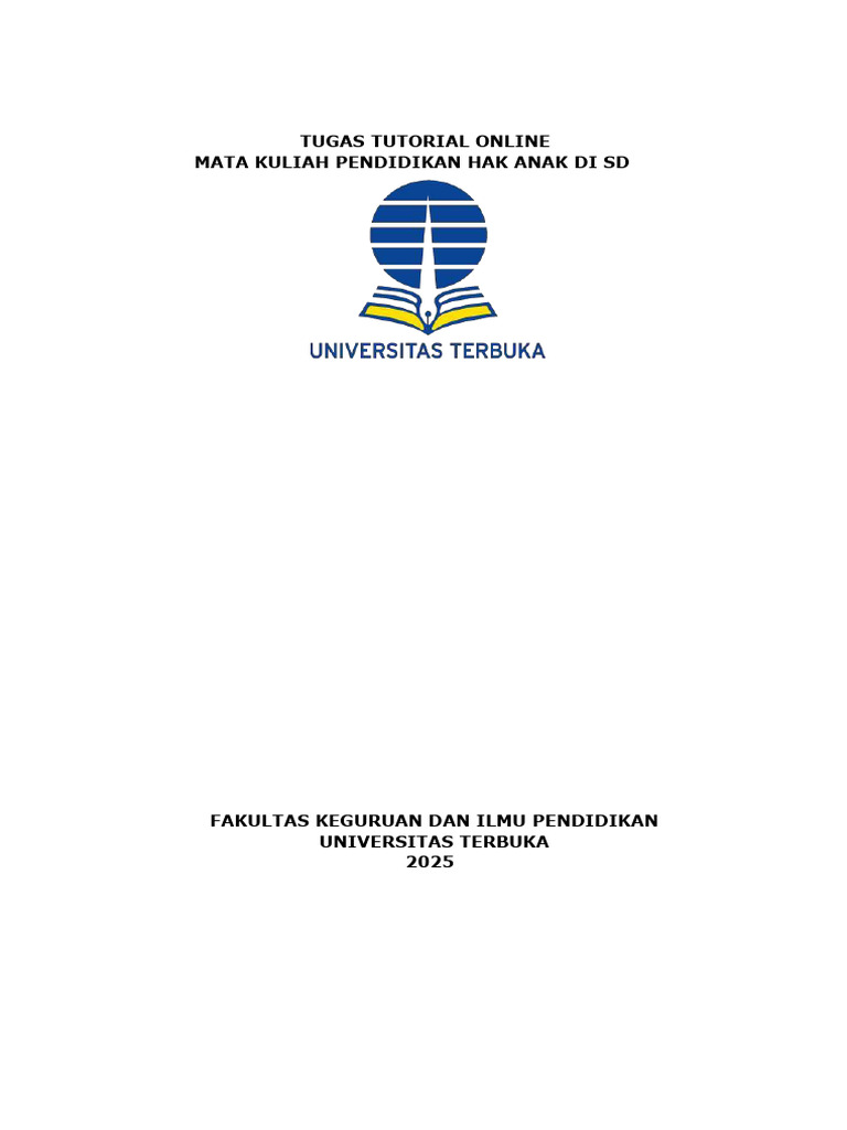 Pendidikan Hak Anak di Sekolah SD | PDF
