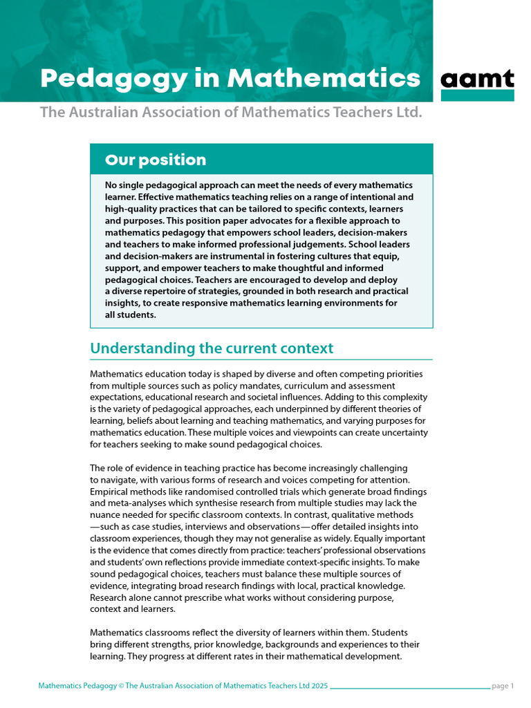 Flexible Strategies for Math Pedagogy | PDF | Learning | Pedagogy