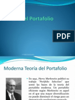 Teoría Del Portafolio