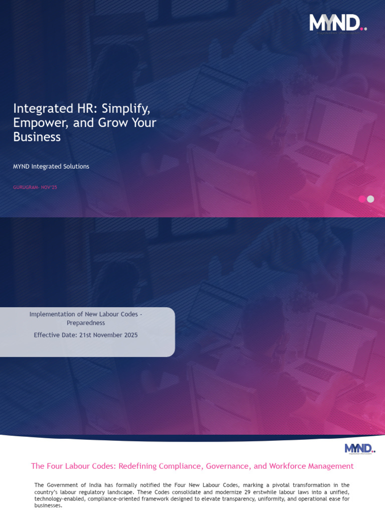 New Labour Codes: Key Compliance Changes | PDF | Employment | Wage
