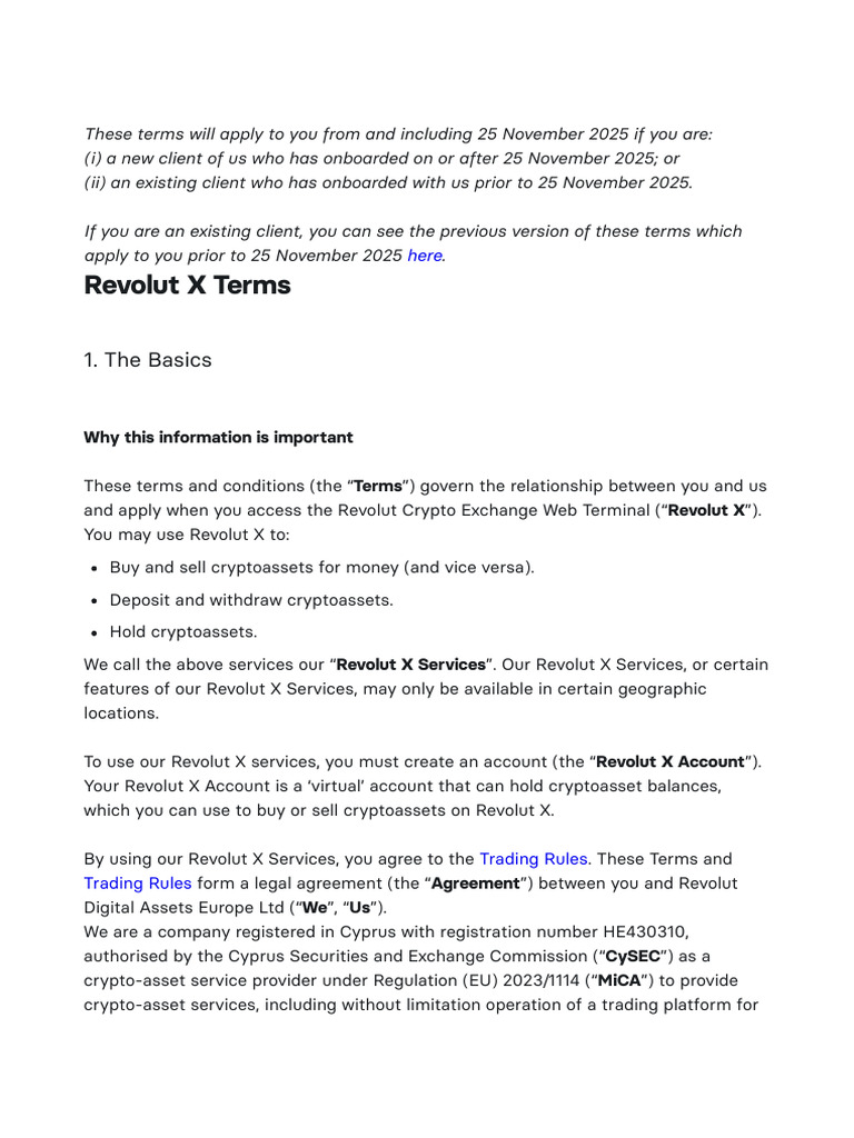 Crypto Exchange Terms and Conditions 35baeeaf 1.1.7 1762172202 En | PDF |  Cryptocurrency | Legal Liability