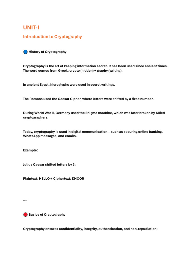 Introduction to Cryptography Basics | PDF | Public Key Cryptography ...