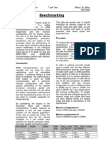 Benchmarking: Computer Architecture Task Two Mehul. M. Mitha 10ELB019 B015938