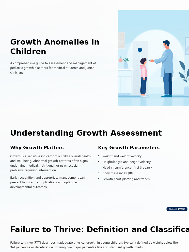 Growth Anomalies in Children | PDF | Human Diseases And Disorders ...