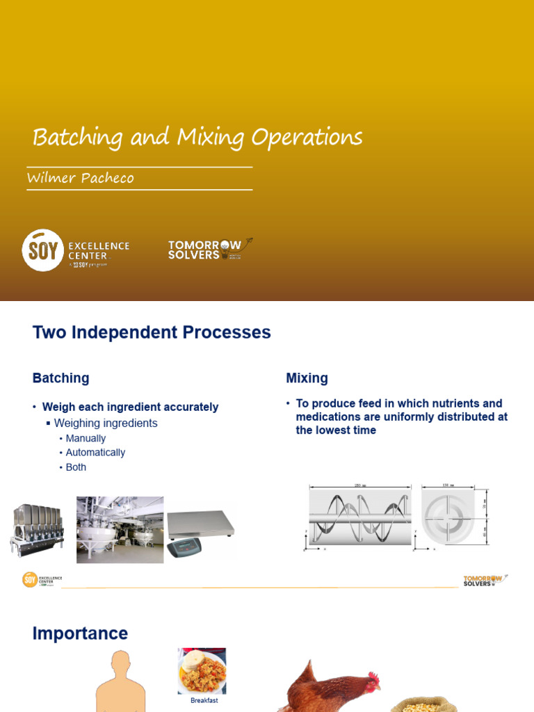 Batching and Mixing in Feed Production | PDF | Coefficient Of Variation