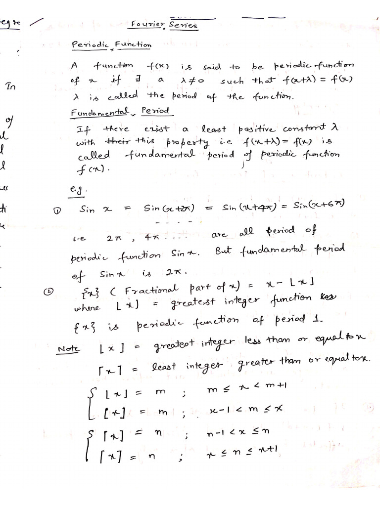 Introduction of Fourier Series | PDF